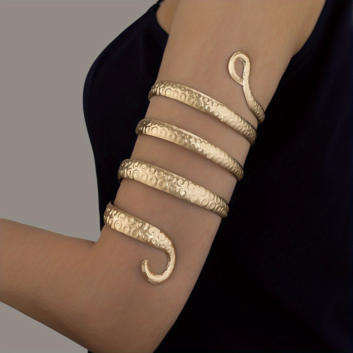 spiraling serpent arm adornment band