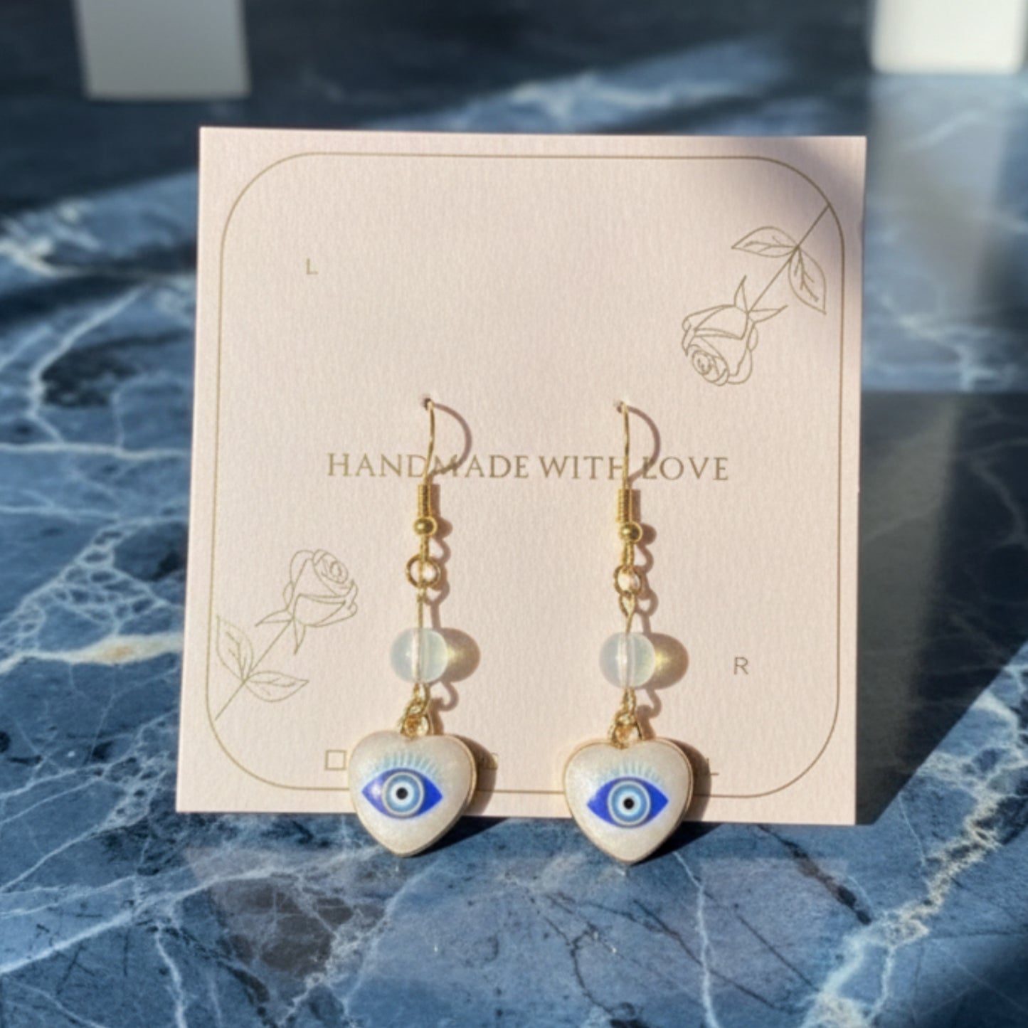 Opal Eyes | Authentic Stone Fall Statement Earrings