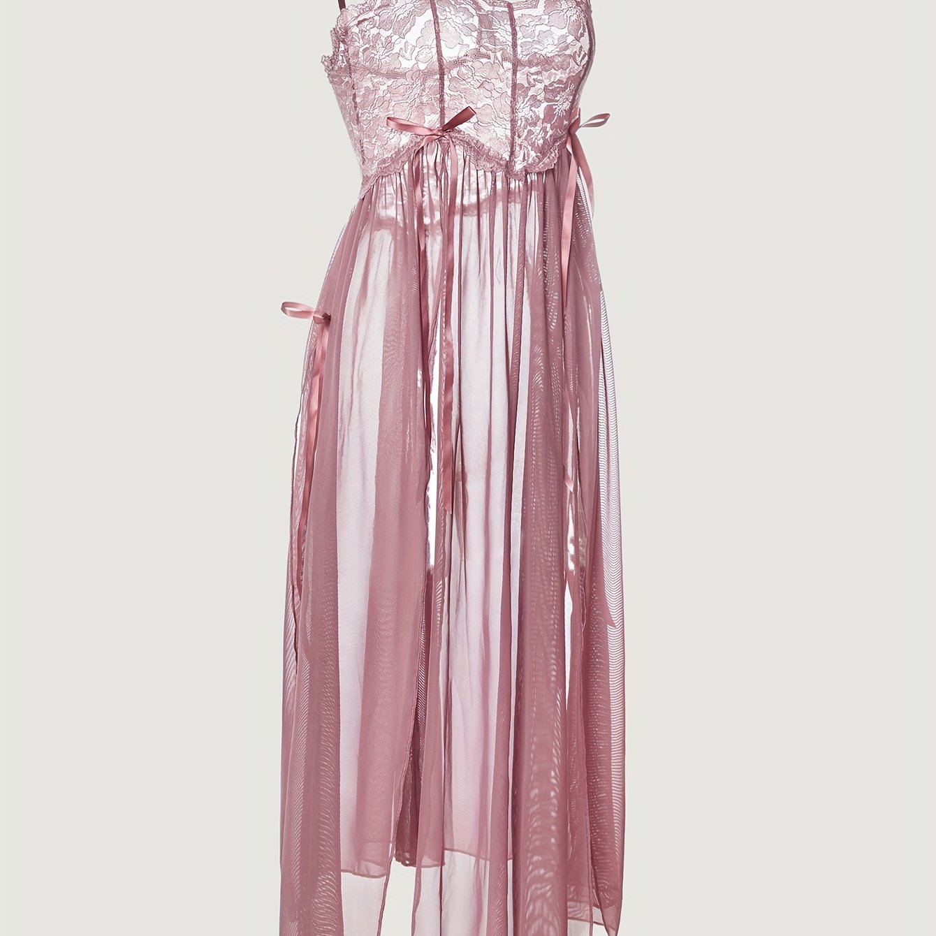 'pastel plum princess' lingerie. loungewear dress