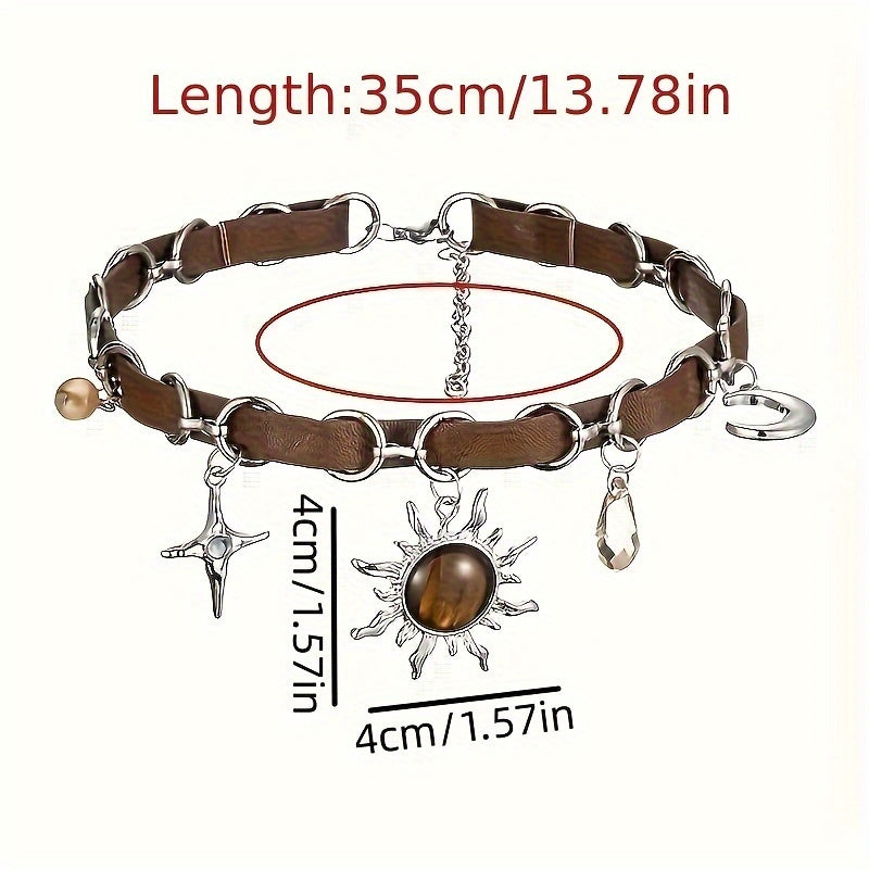 amber honey celestial earth choker
