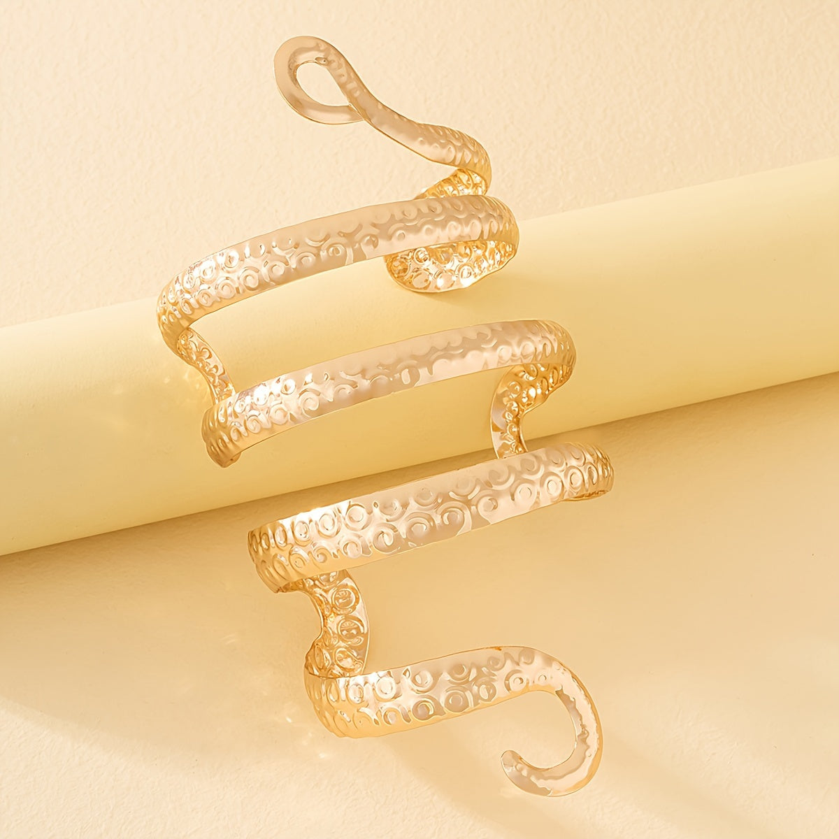 spiraling serpent arm adornment band