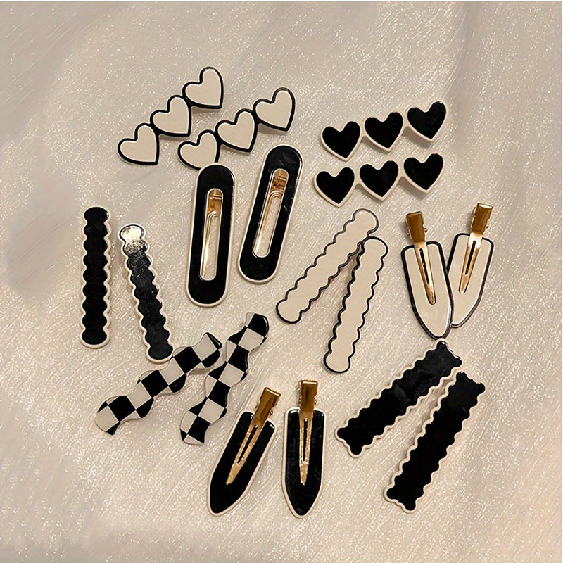two tone hair adornment clip set