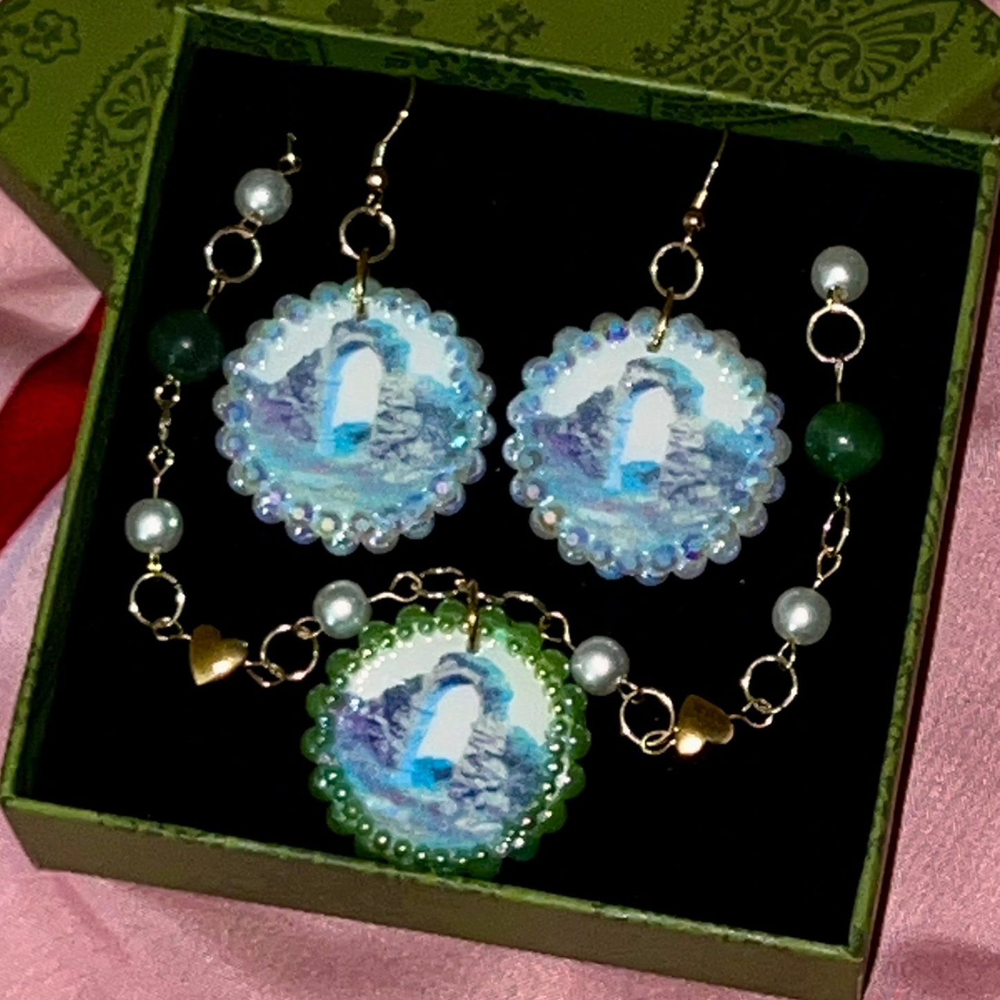 Magic Archway Portal Charm Set | Earrings + Necklace | Olive Made