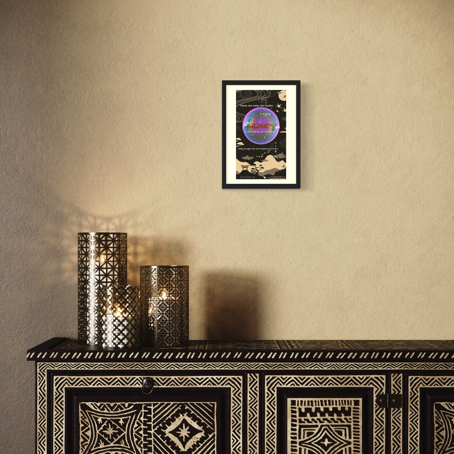 Artist Made Poetry Prints - Cool Toned Liminal Space Aesthetic Wall Decor Poster - Olive Made