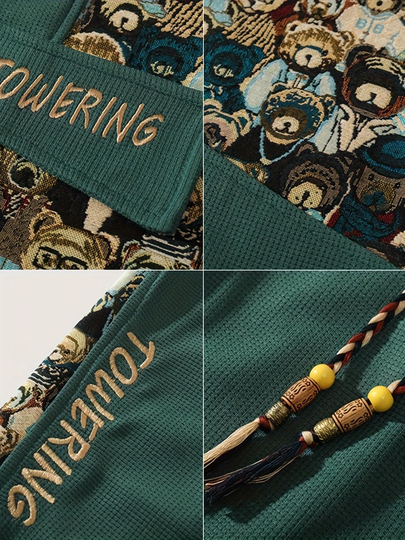 'bringin the bears along' teddy embroidered fit set