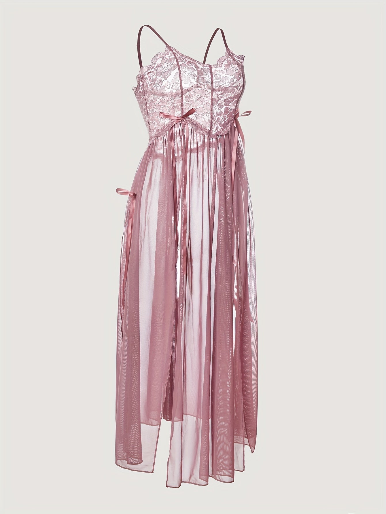 'pastel plum princess' lingerie. loungewear dress
