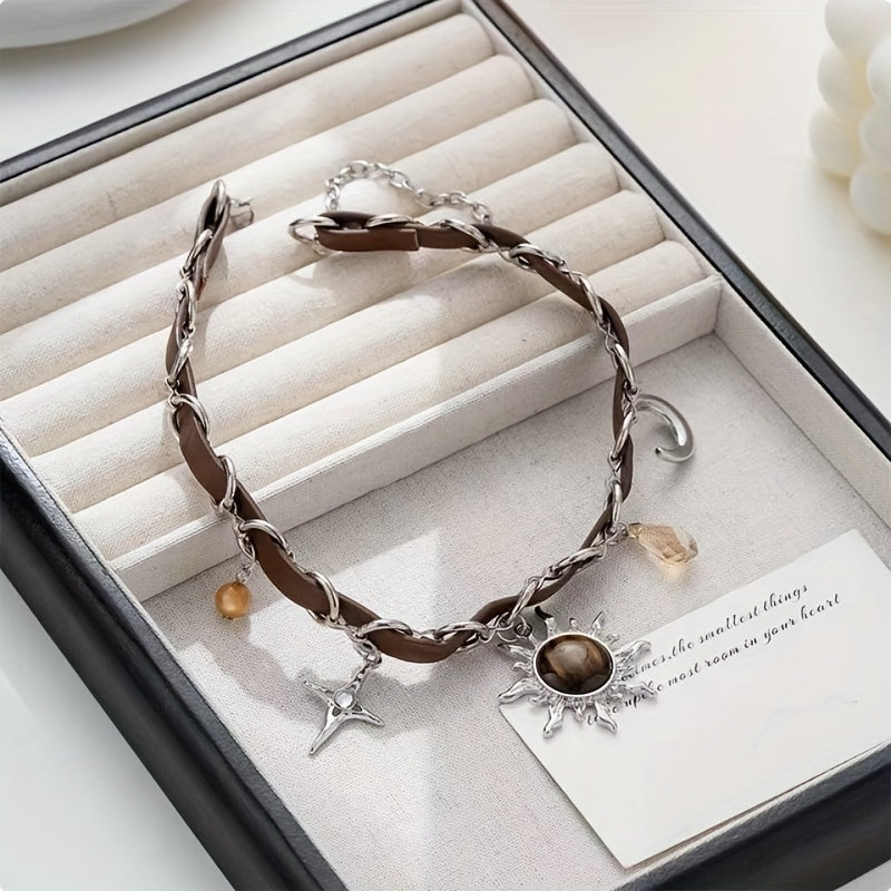 amber honey celestial earth choker