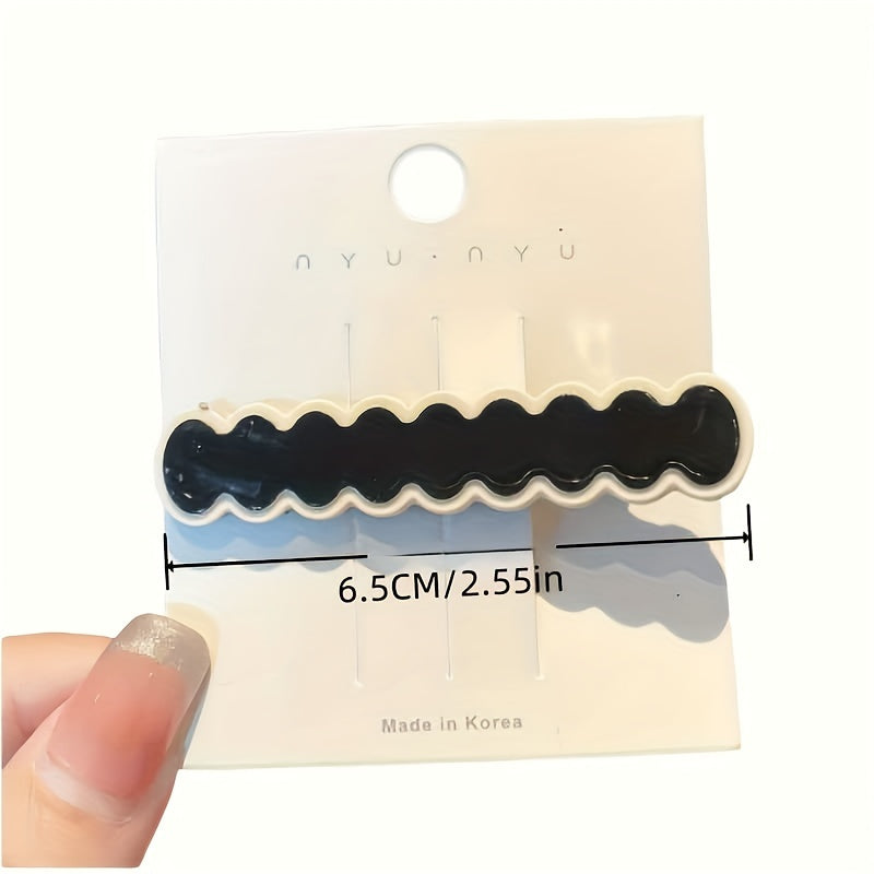 two tone hair adornment clip set