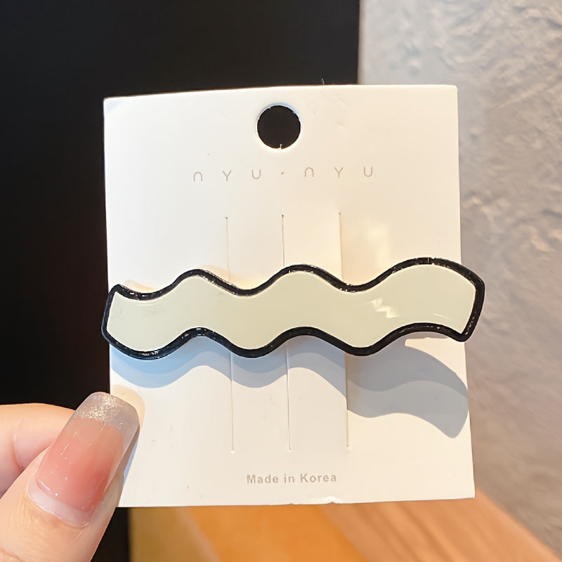 two tone hair adornment clip set