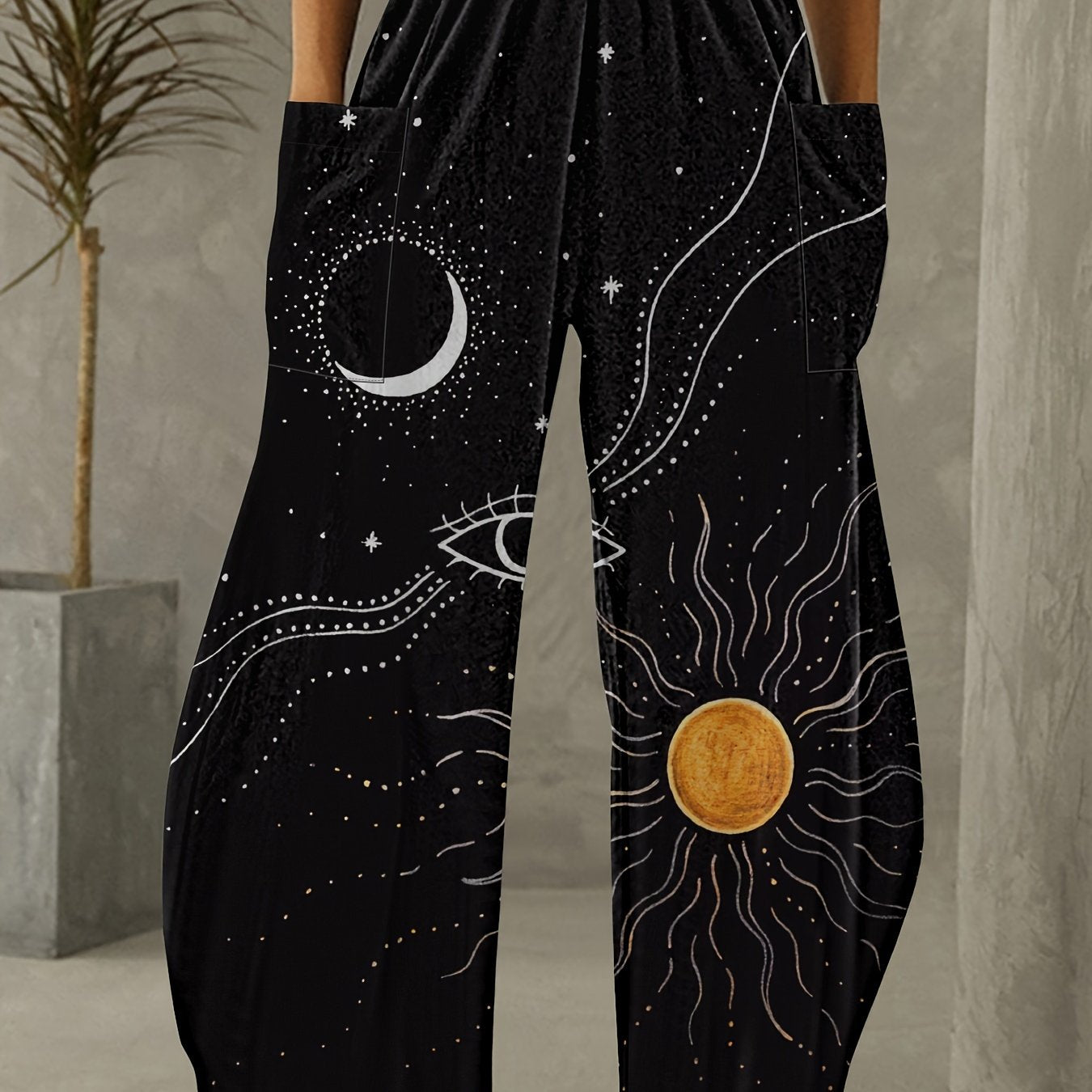 'sun and moon celestial dance' pair