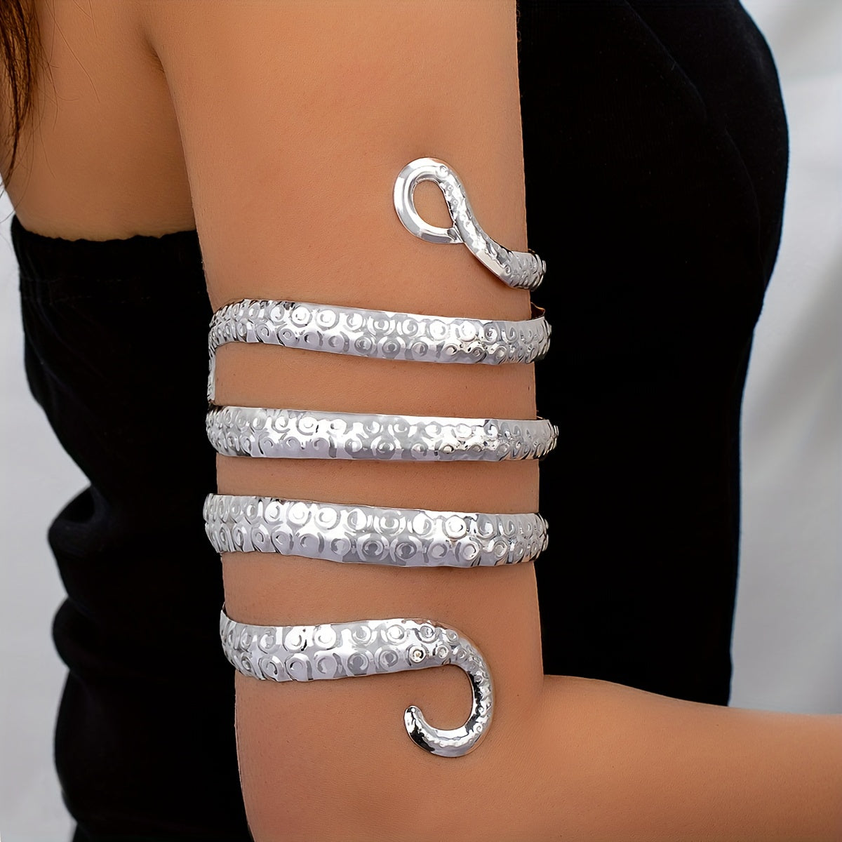 spiraling serpent arm adornment band