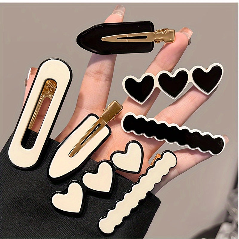two tone hair adornment clip set