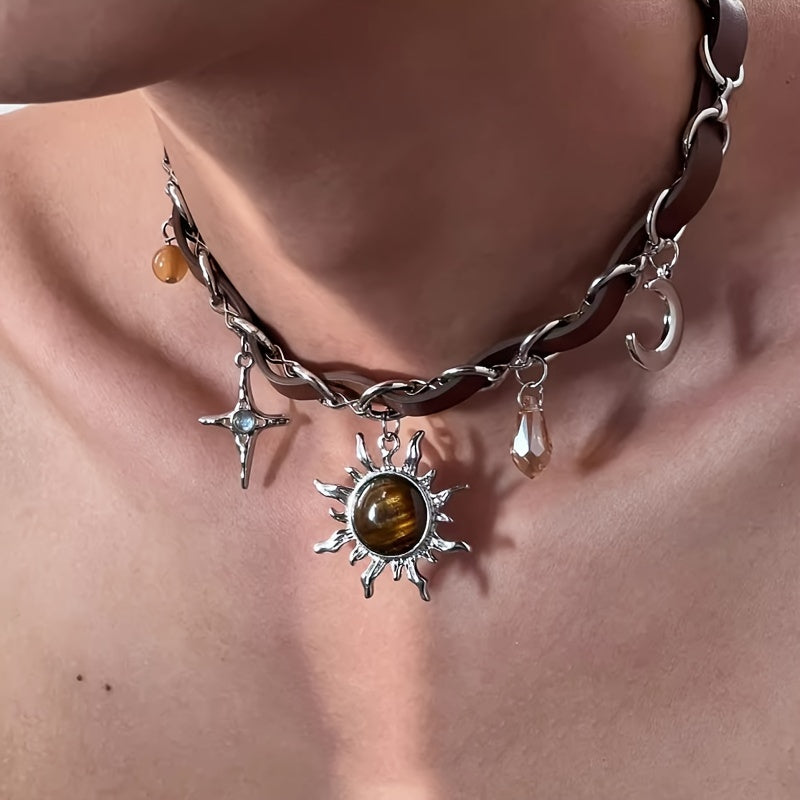 amber honey celestial earth choker