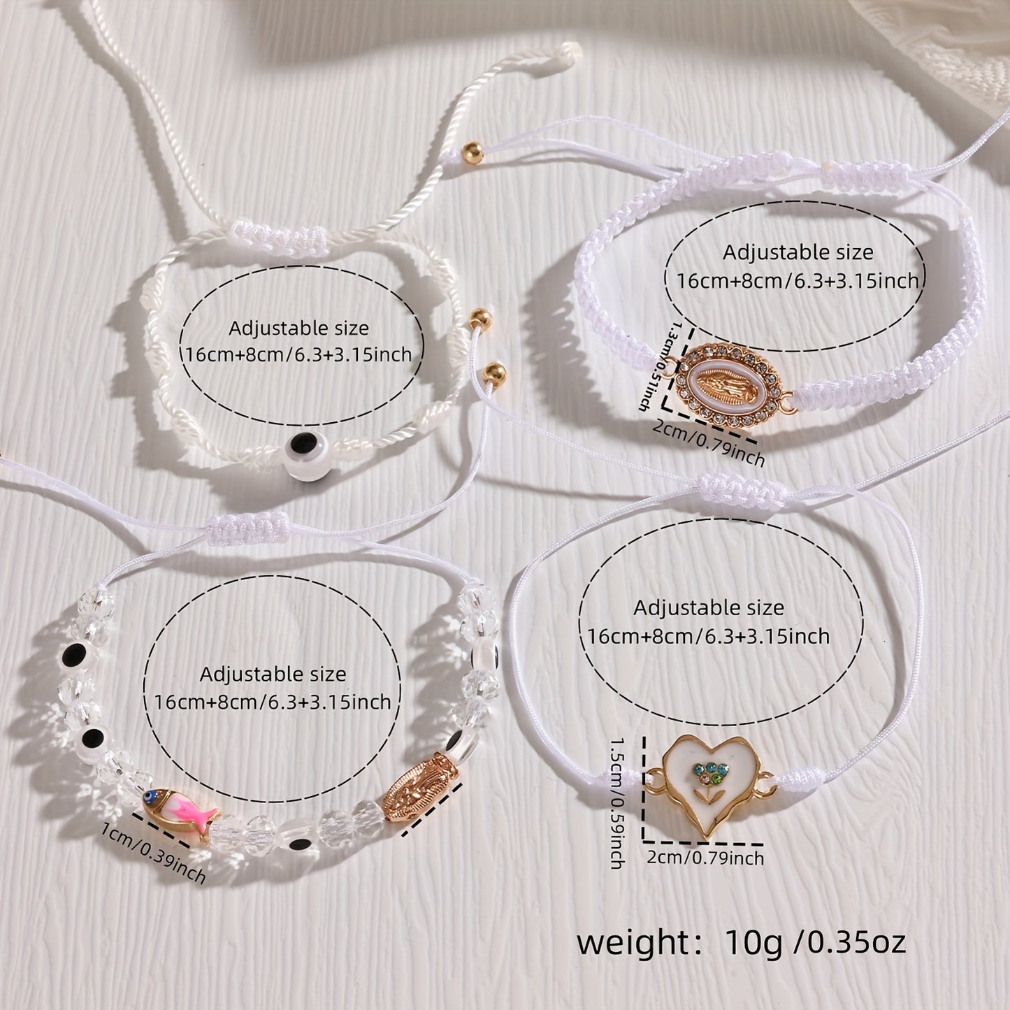 divinely charmed wrist adornment bracelet set