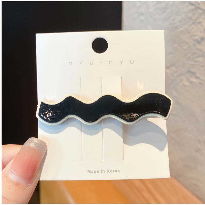 two tone hair adornment clip set