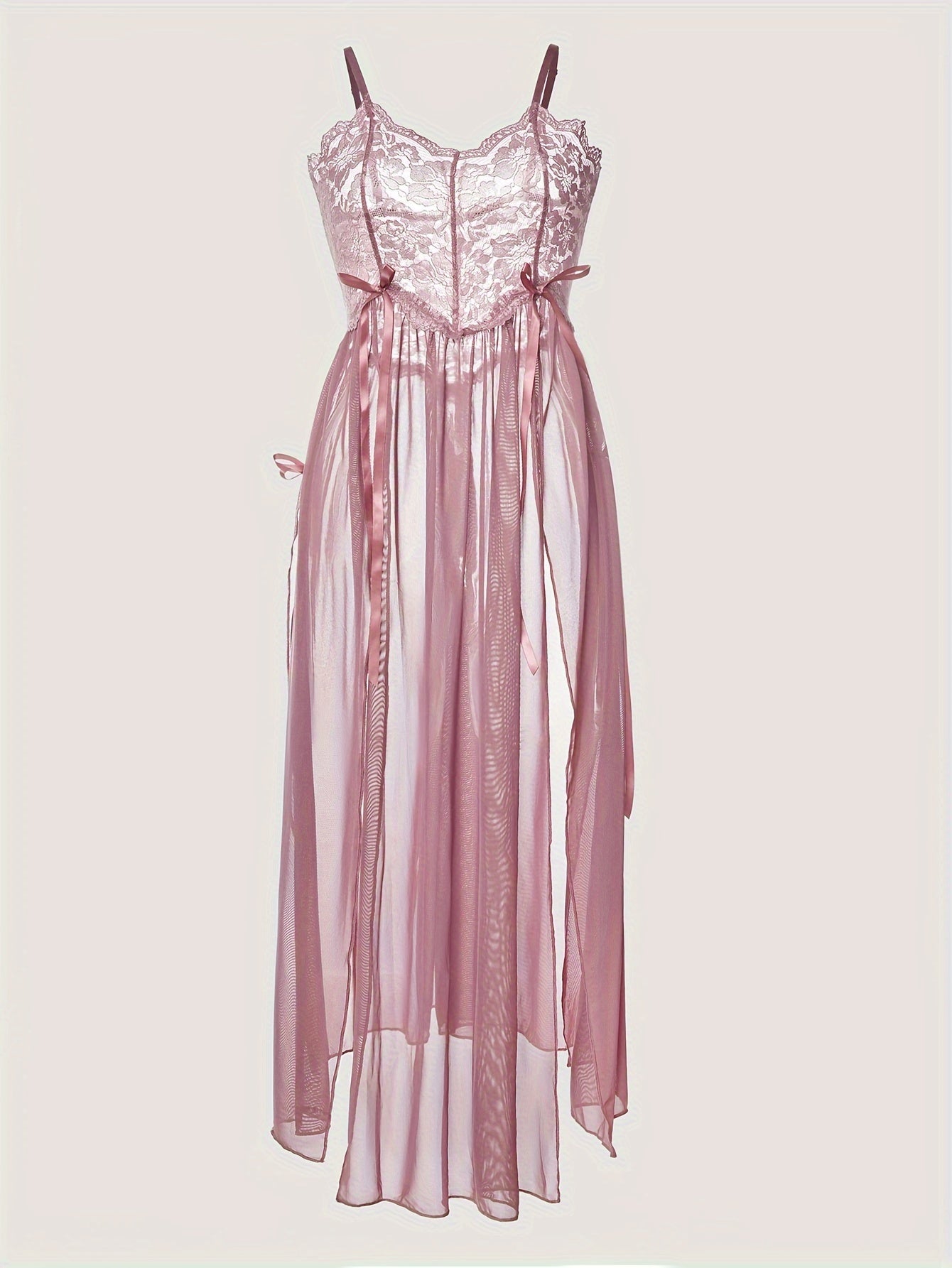 'pastel plum princess' lingerie. loungewear dress