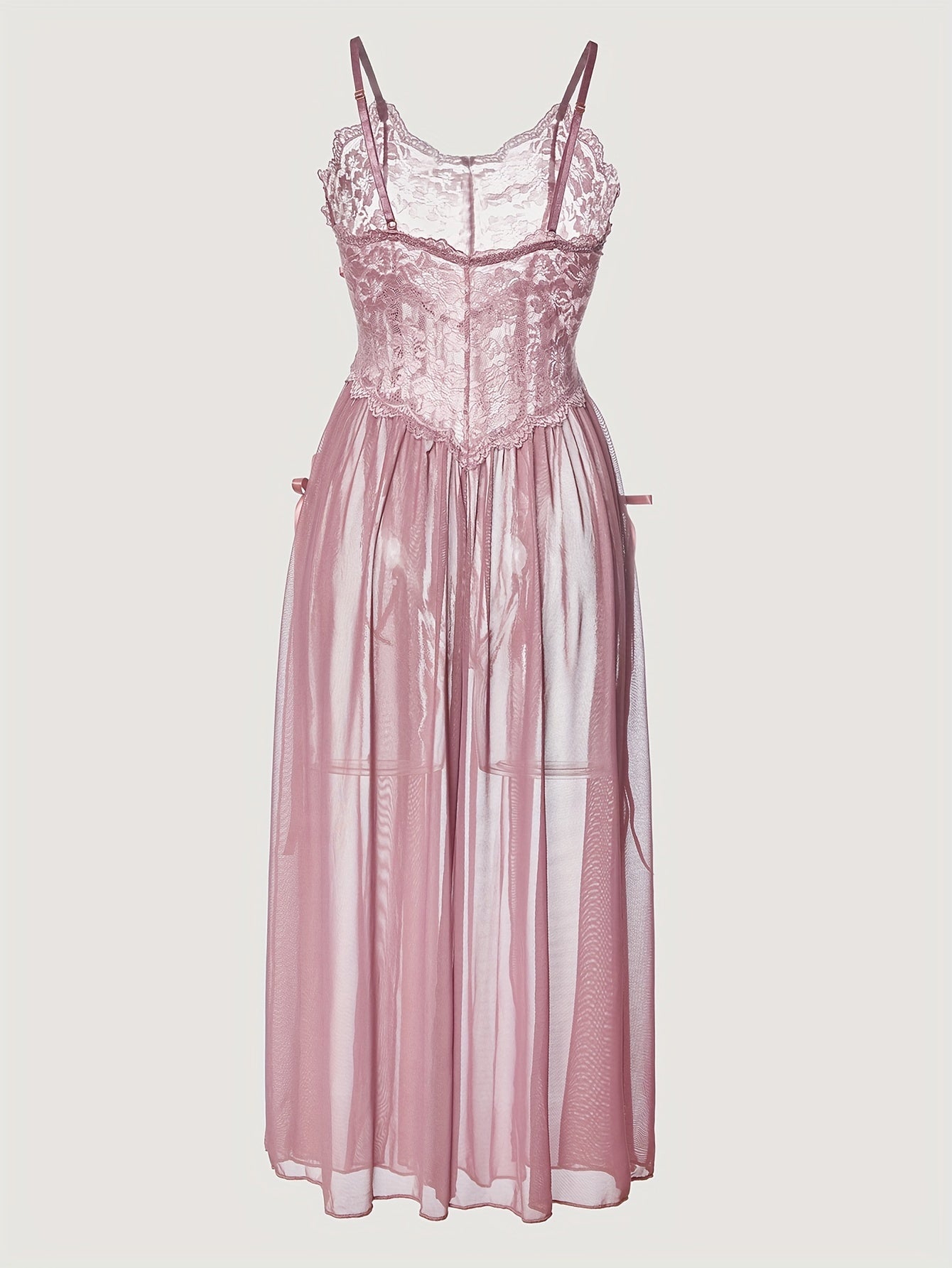'pastel plum princess' lingerie. loungewear dress