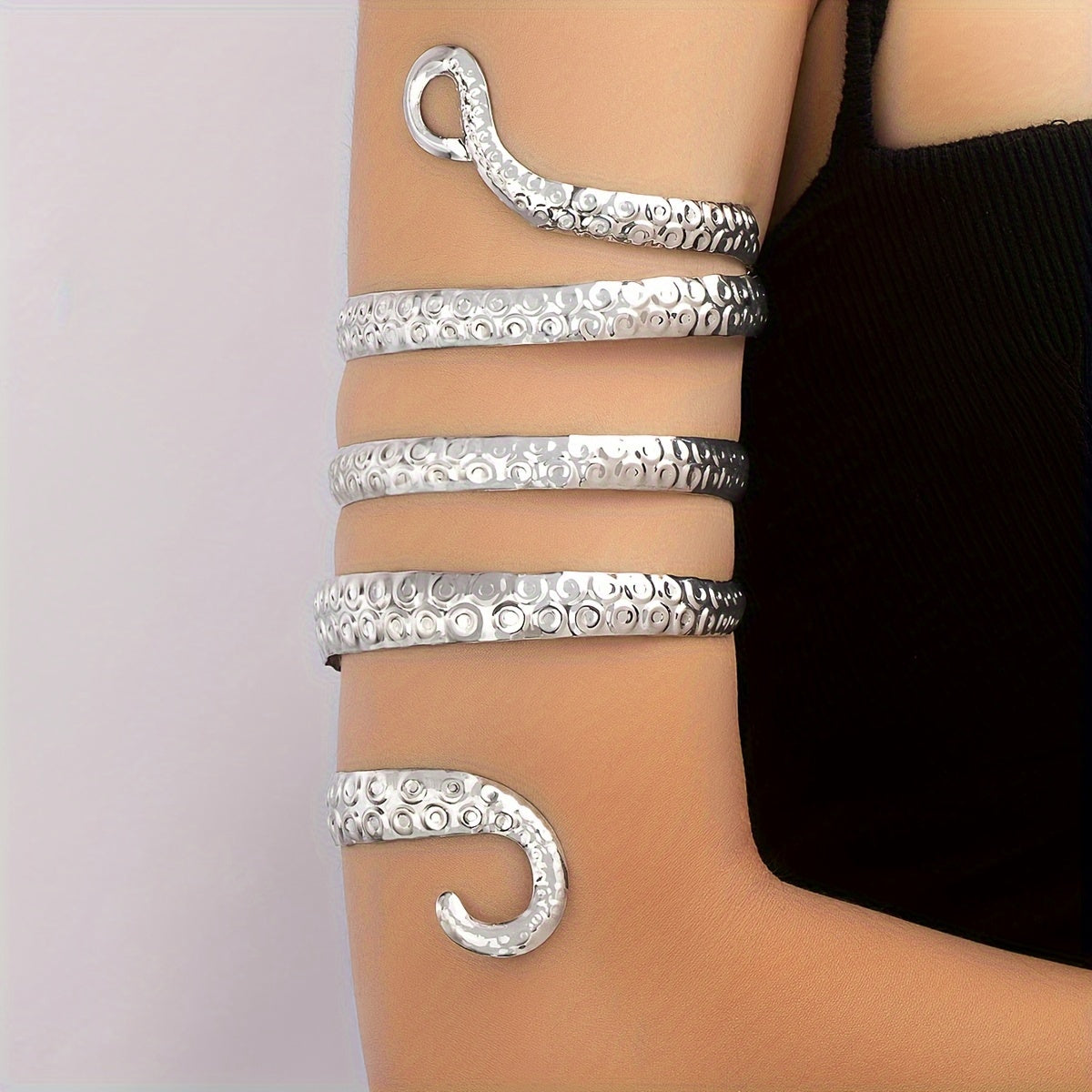 spiraling serpent arm adornment band