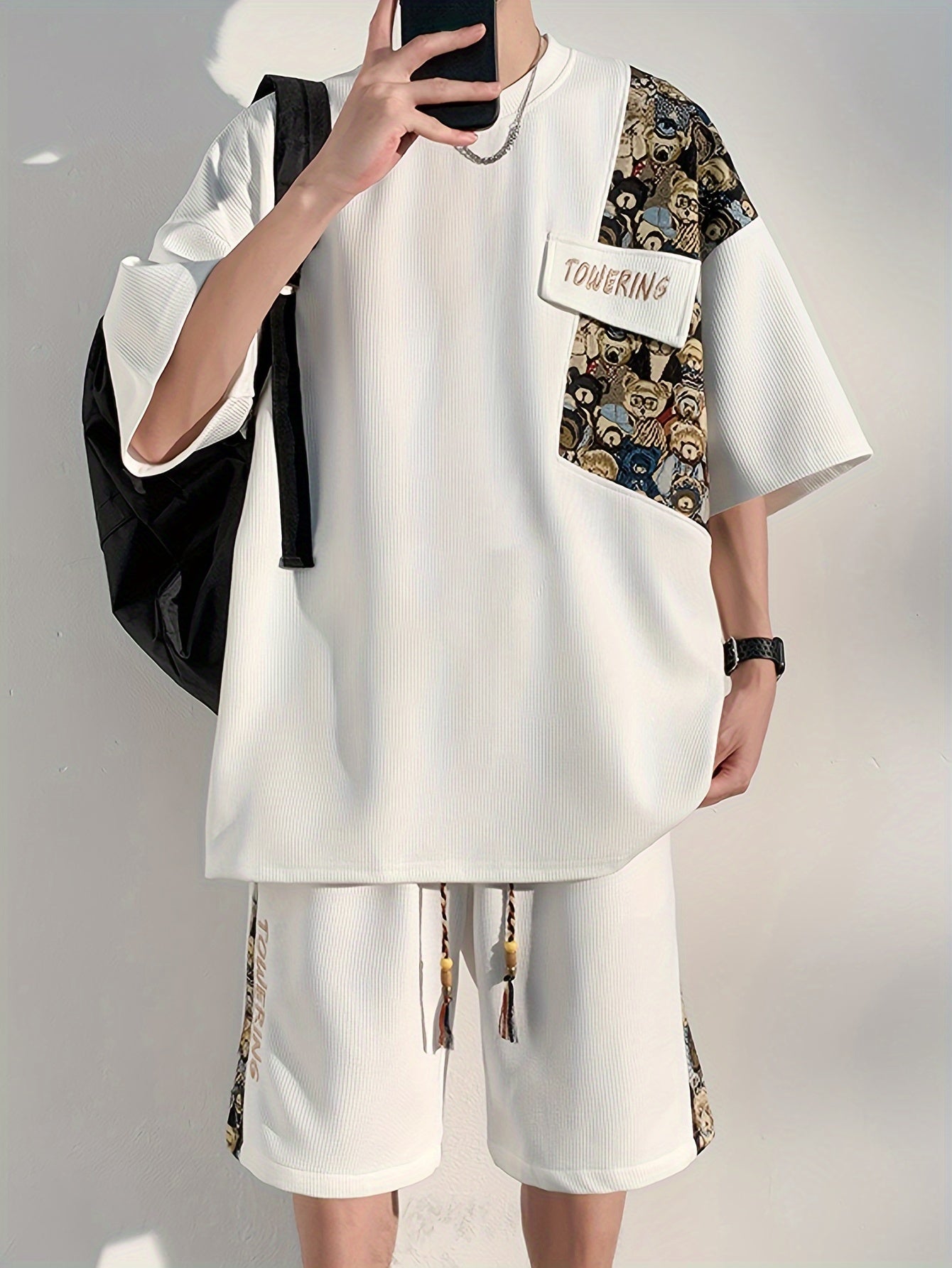 'bringin the bears along' teddy embroidered fit set
