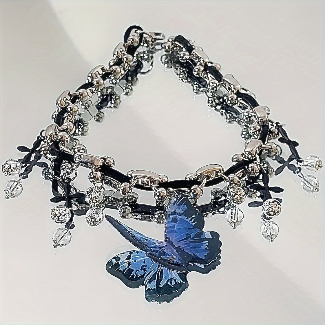 gothic fae butterfly choker