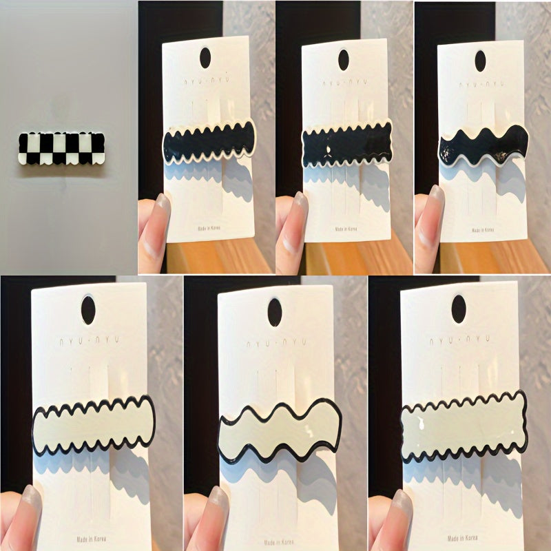 two tone hair adornment clip set