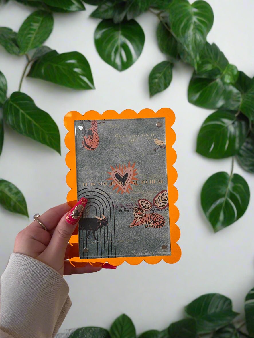 Maximalism Orange Wavy Frame Curated Artist Print