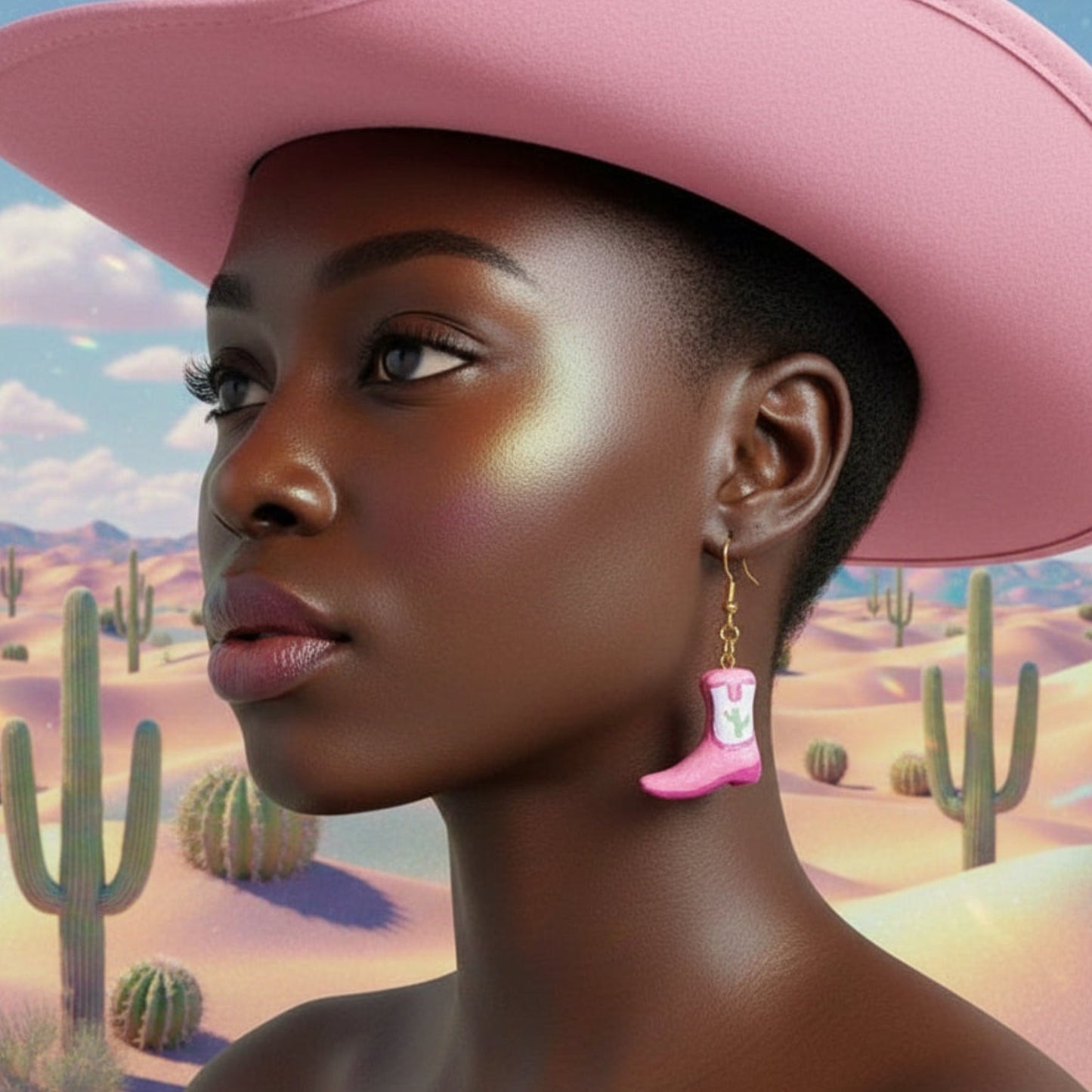 Blooming Cactus Clay Charm Collection