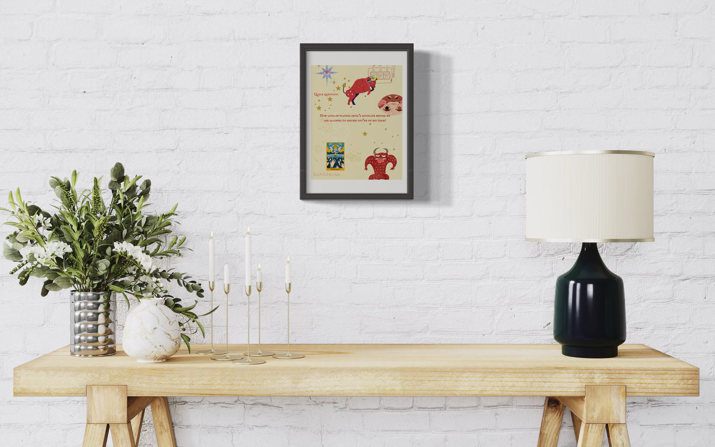 Artist Made Poetry Print - Vintage Beige Decor Print Poster - Olive Made