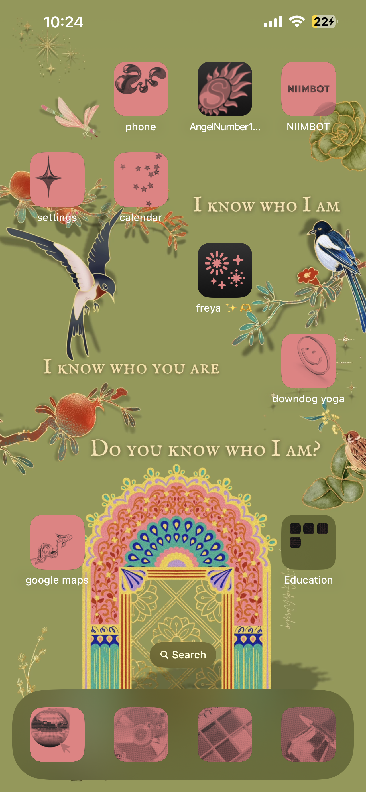 I Know Who I Am - Digital iPhone Lockscreen Wallpaper Poem