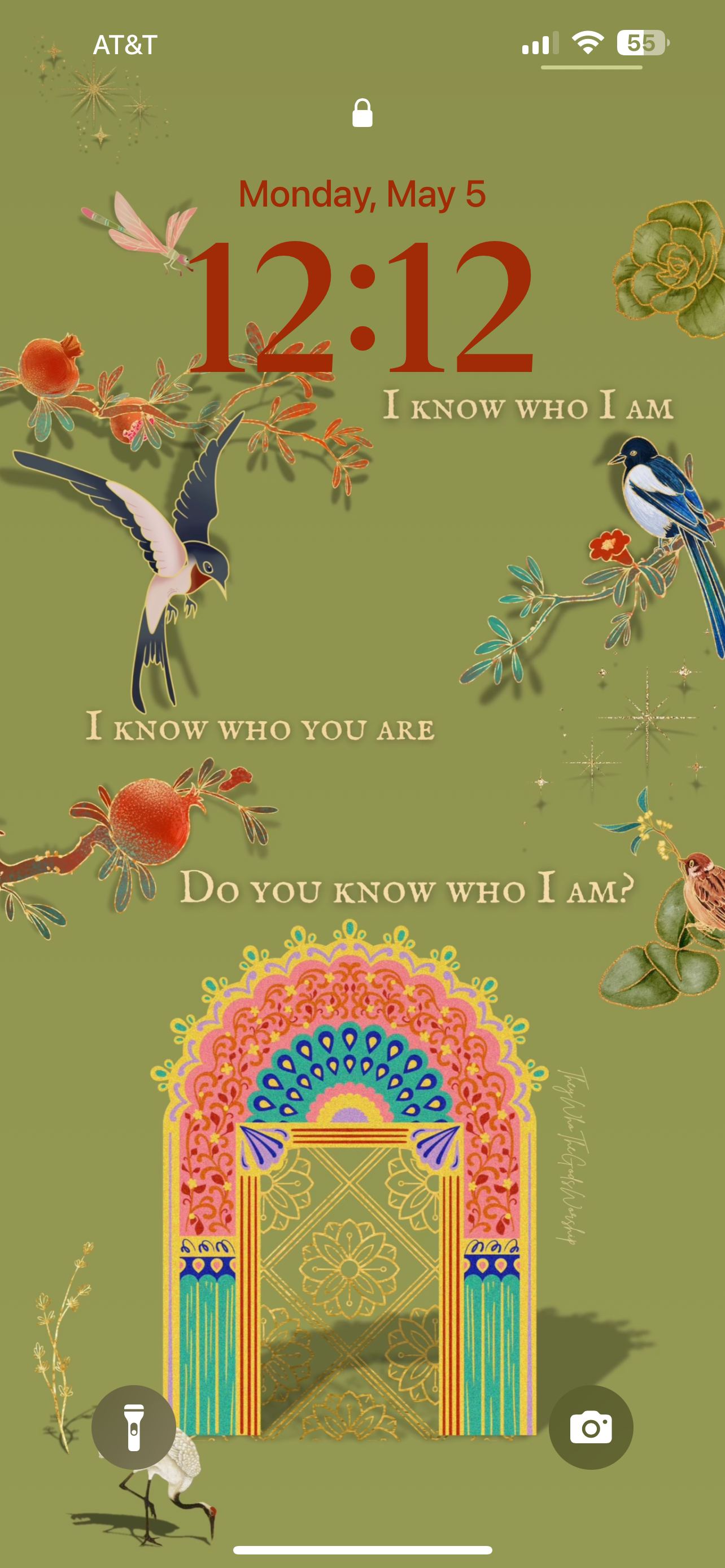 I Know Who I Am - Digital iPhone Lockscreen Wallpaper Poem