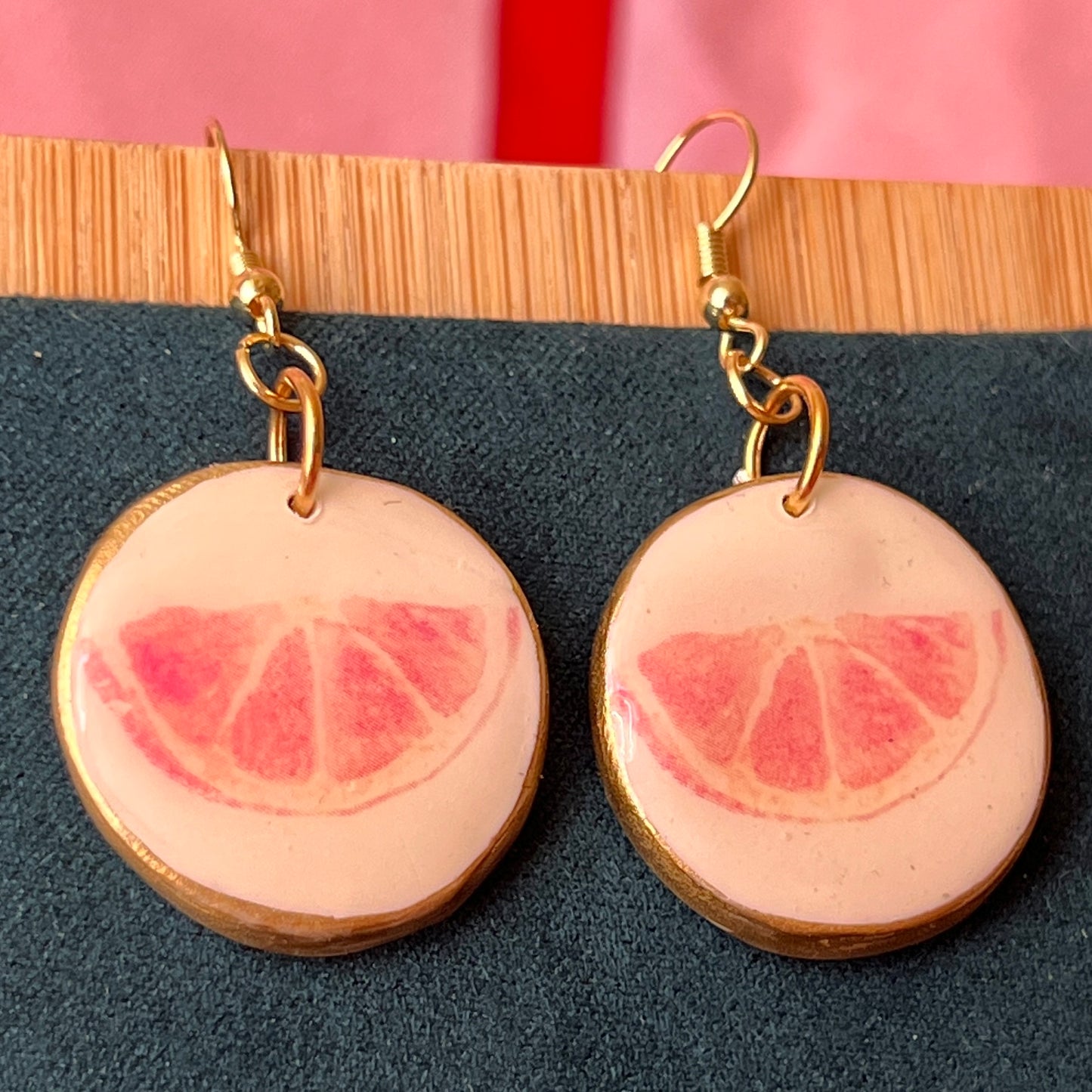 Orange Slice Earrings | Citrus Fruit Charm Earrings | Summer Jewelry | Olive Made