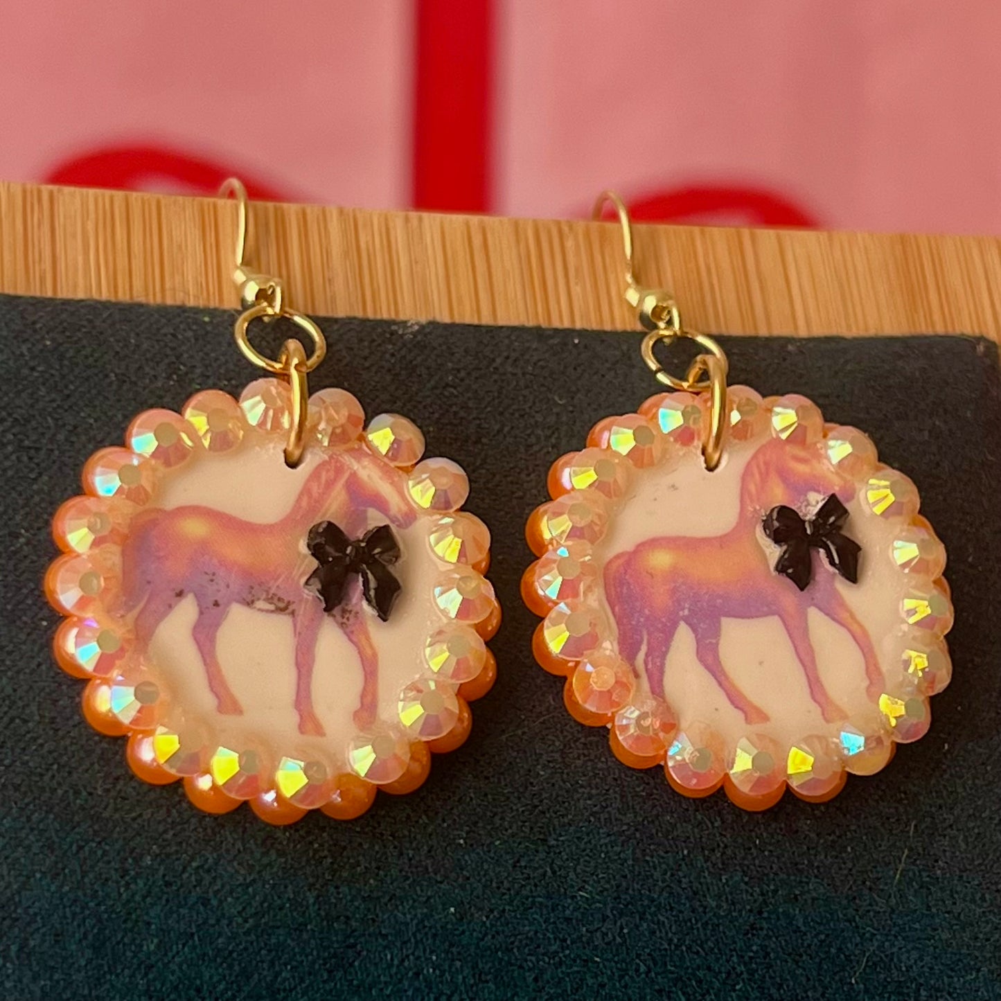 Toycore Pony Bow Tie Earrings | Coquette Y2K | Olive Made