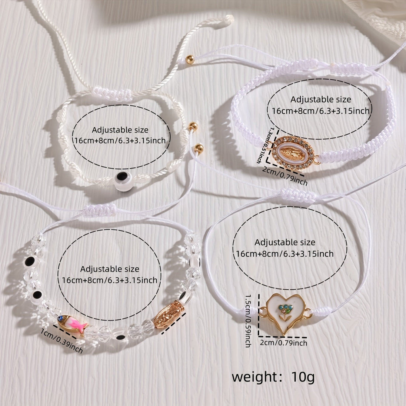 divinely charmed wrist adornment bracelet set