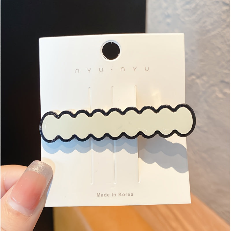 two tone hair adornment clip set