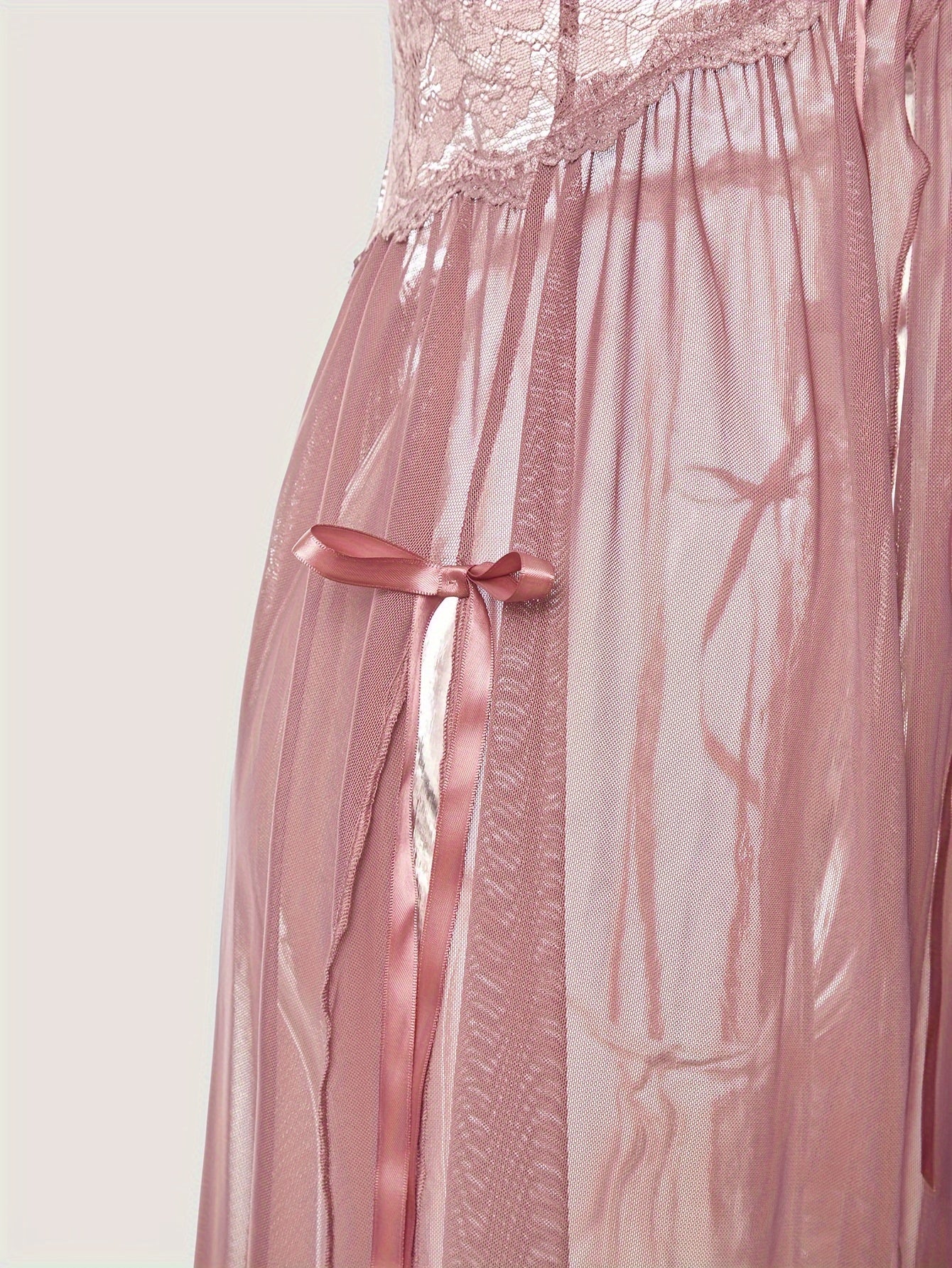 'pastel plum princess' lingerie. loungewear dress