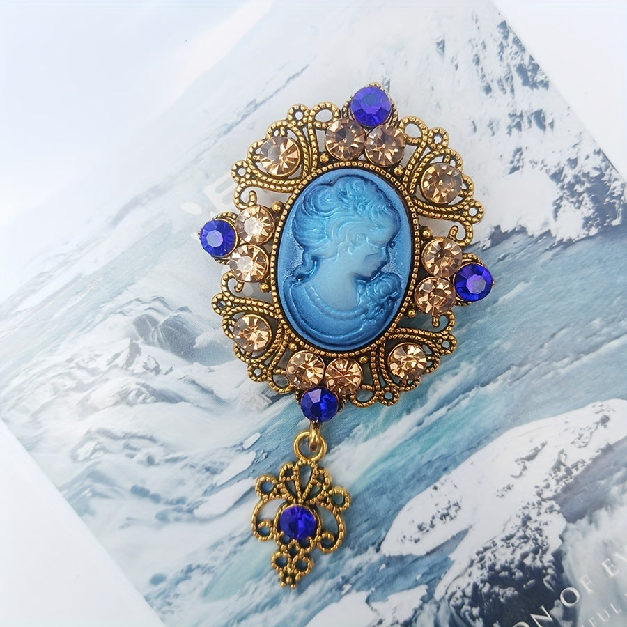baroque brooch portrait outfit adornment