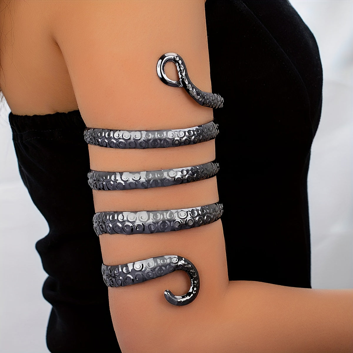 spiraling serpent arm adornment band