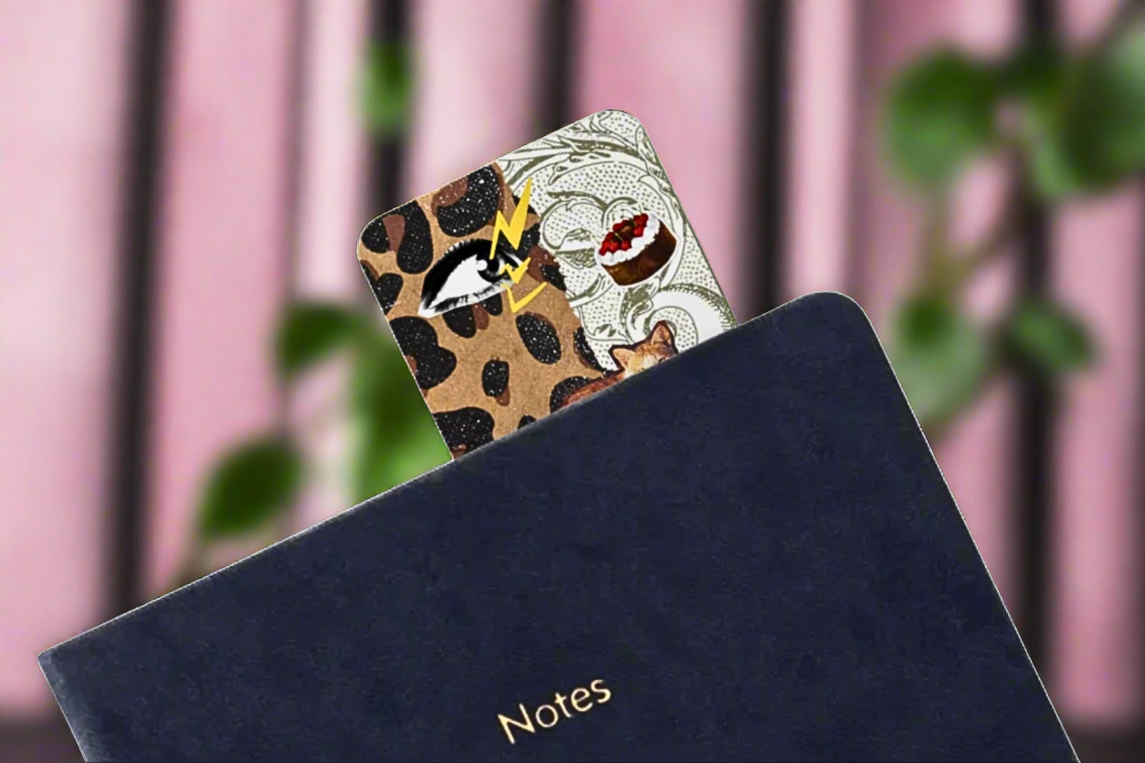 Y2k Neon Animal Print Bookmark (Double-sided)