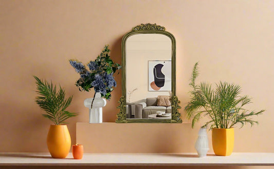 antique arch mirror