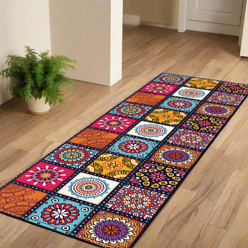 boho mosaic rug