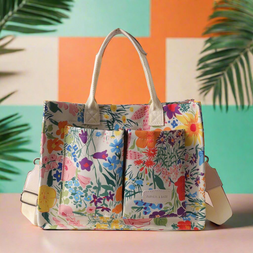 "find me in the flower fields" tote