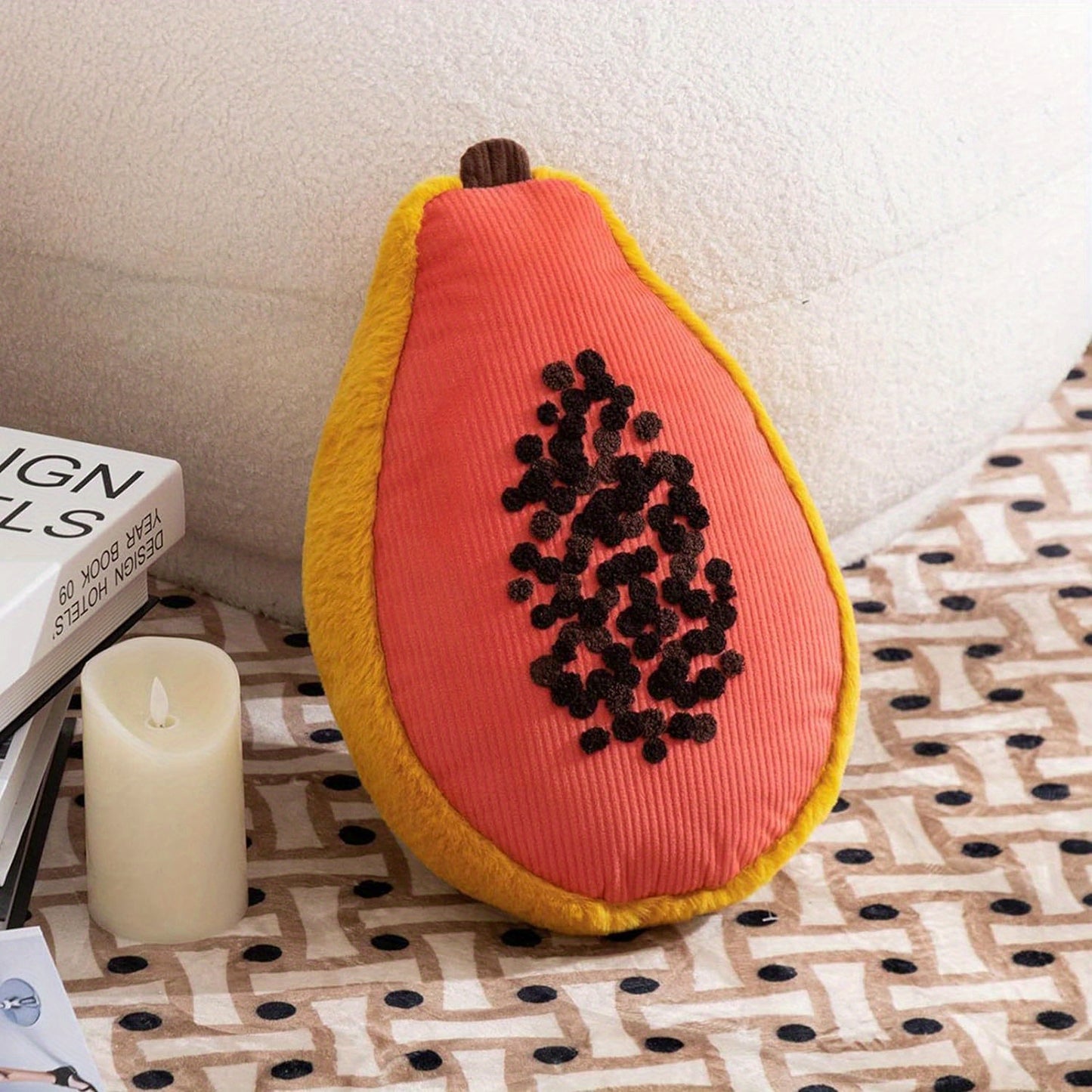 perfectly papaya pillow