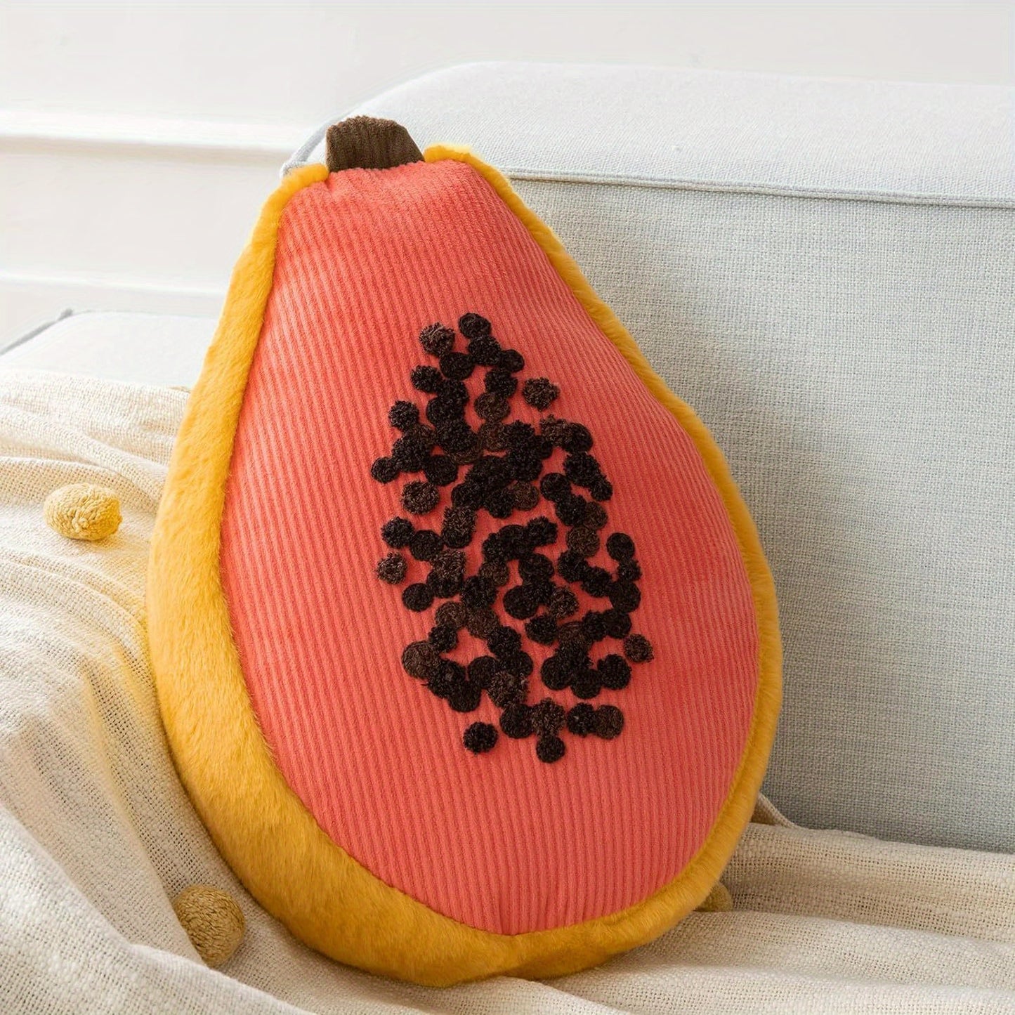 perfectly papaya pillow