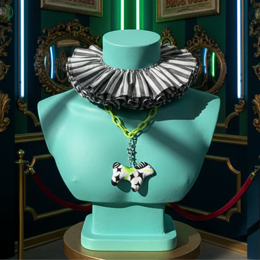Green Circus Clowncore Horse | Funhouse Necklace