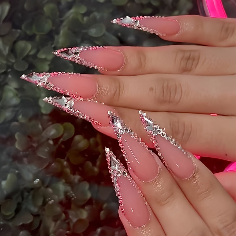 dazzling star nail adornment