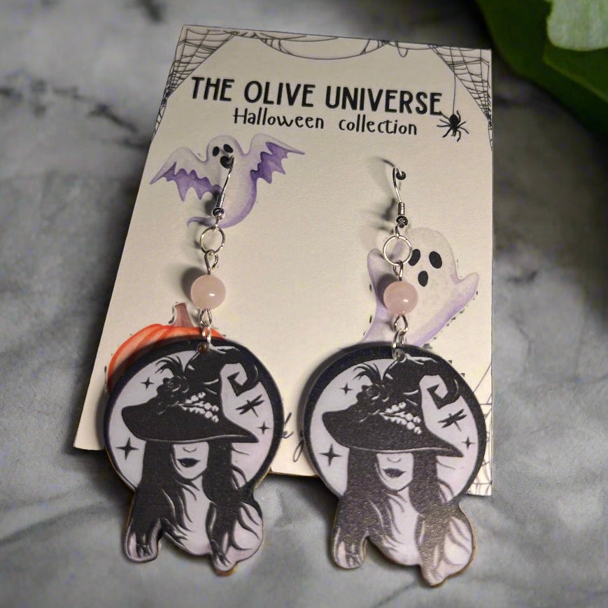 ✨ Rare Enchanted Rose Quartz Witch Earrings ✨