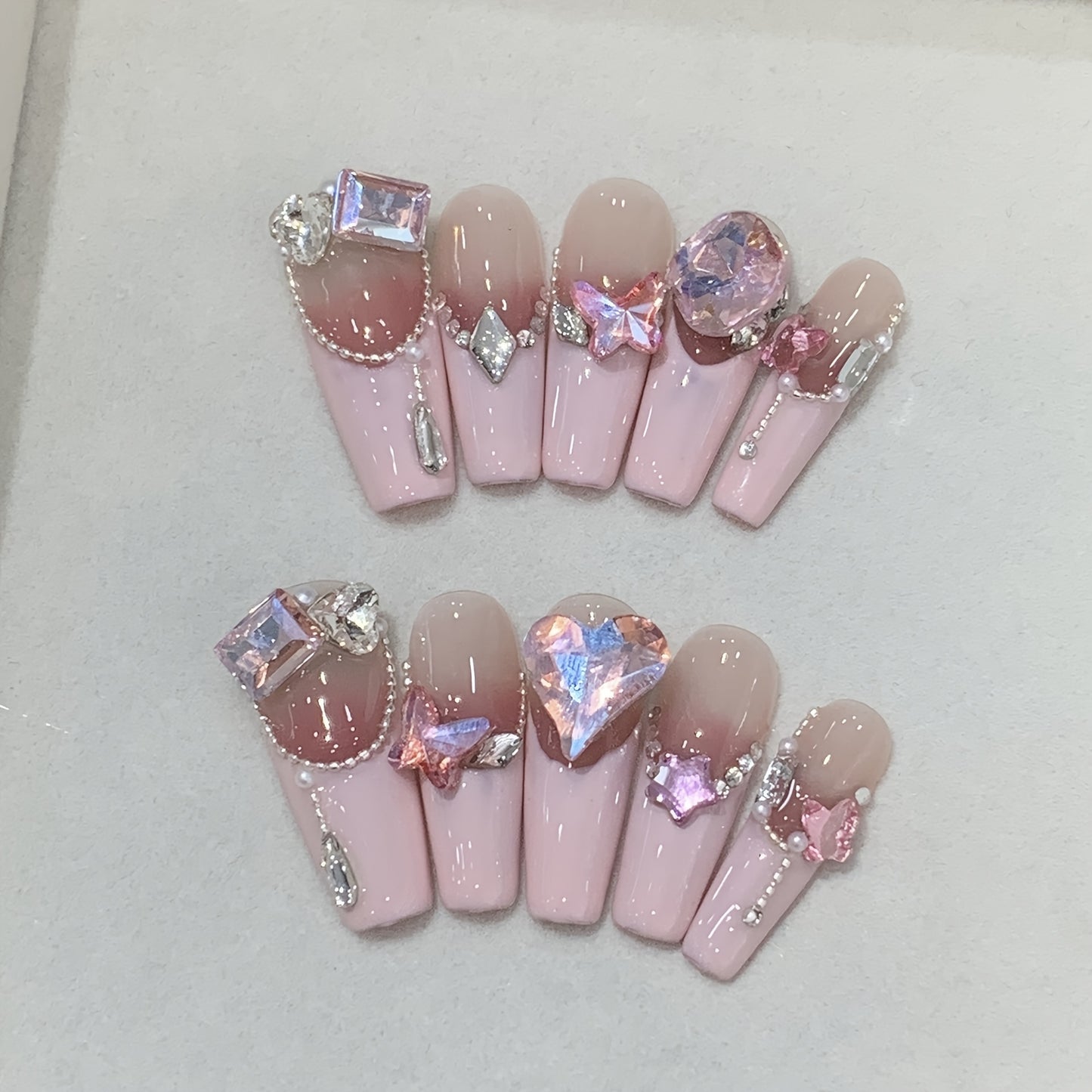 pretty in pink nail adornment