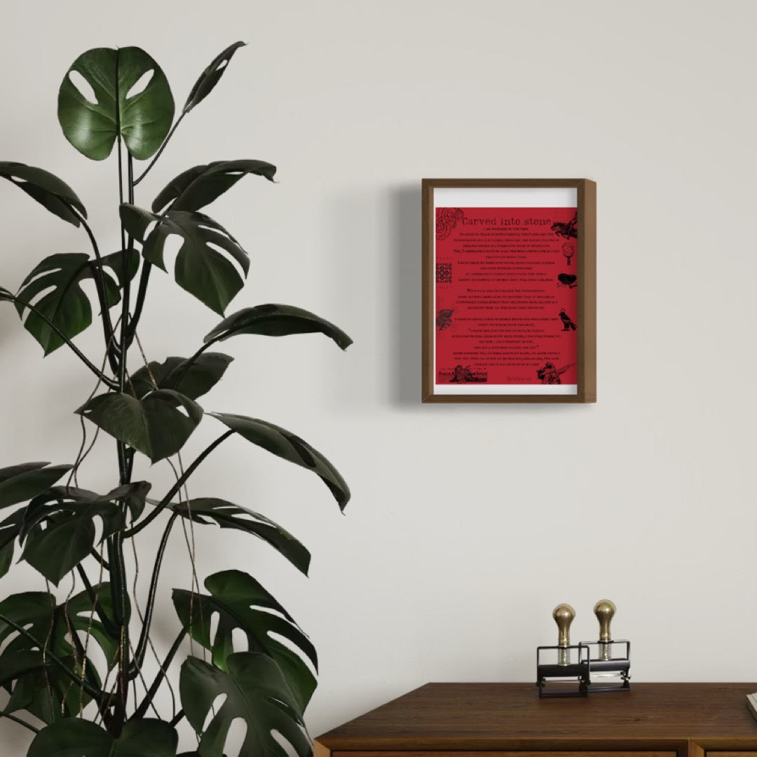 Bold & Inspiring Warm Toned Poetry Print – Olive Made