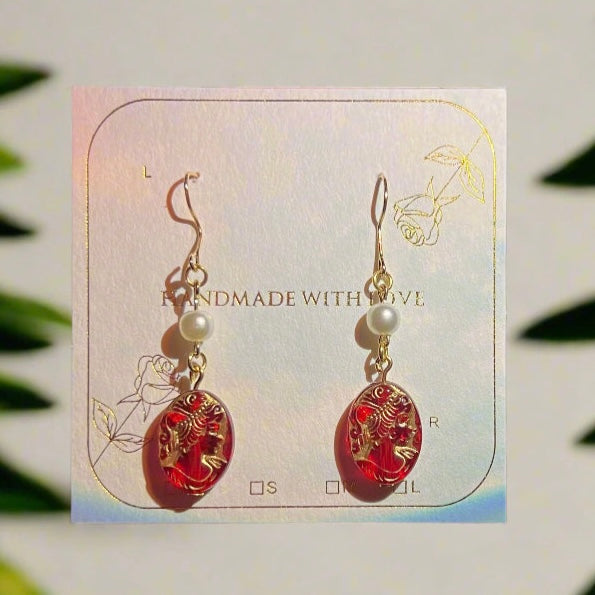Royal Roman Goddess Earrings | Handcrafted Ancient Greek Jewelry
