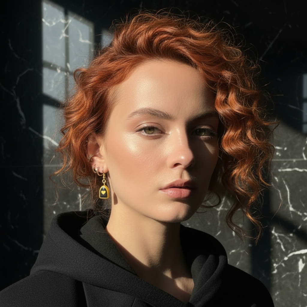 Petite Gold Impression Arches Earrings